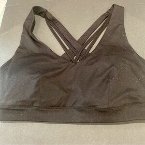 Ideology criss cross sports bra - NWT - Deep black - size 1x